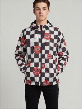 Santa Cruz Skateboards
Checkerboard Windbreaker
Hooded Jacket Medium